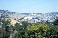 Natzrat (Hellenized to Nazareth), in the Galil, viewed from the South